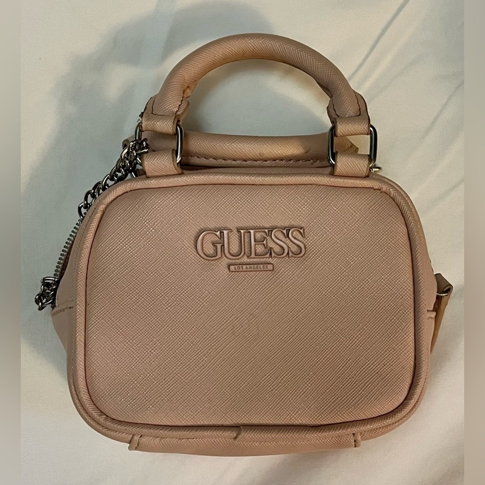 Hostess Pick 🔥 Guess Pink Mauve Mini Handbag Crossbody - Picture 4 of 15